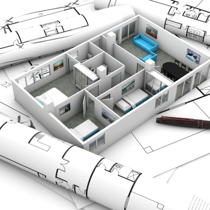 dr haus raumdesign blau